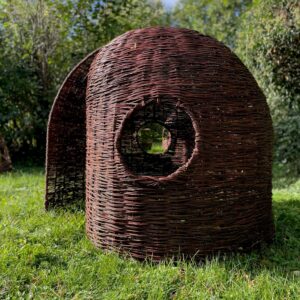 Weidenhütte Weideniglu Naira, aus Weide geflochtenes Spielhaus für Kinder
