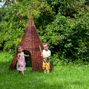 Tipi mit Stahlgestell Spielhaus für Kinder