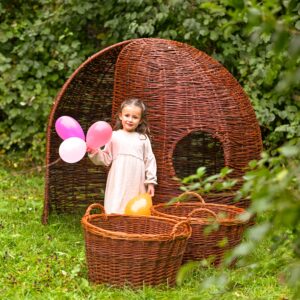 Weidenhütte Spielhaus für Kinder Weideniglu