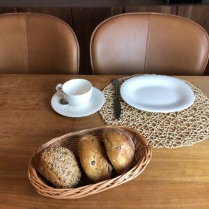 Ovales frühstückskörbchen